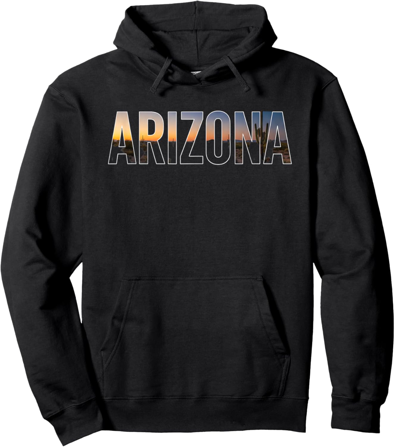 Arizona Saguaro Desert Sunset Kids Travel Souvenir Cactus Hoodie - Hoodie | Black