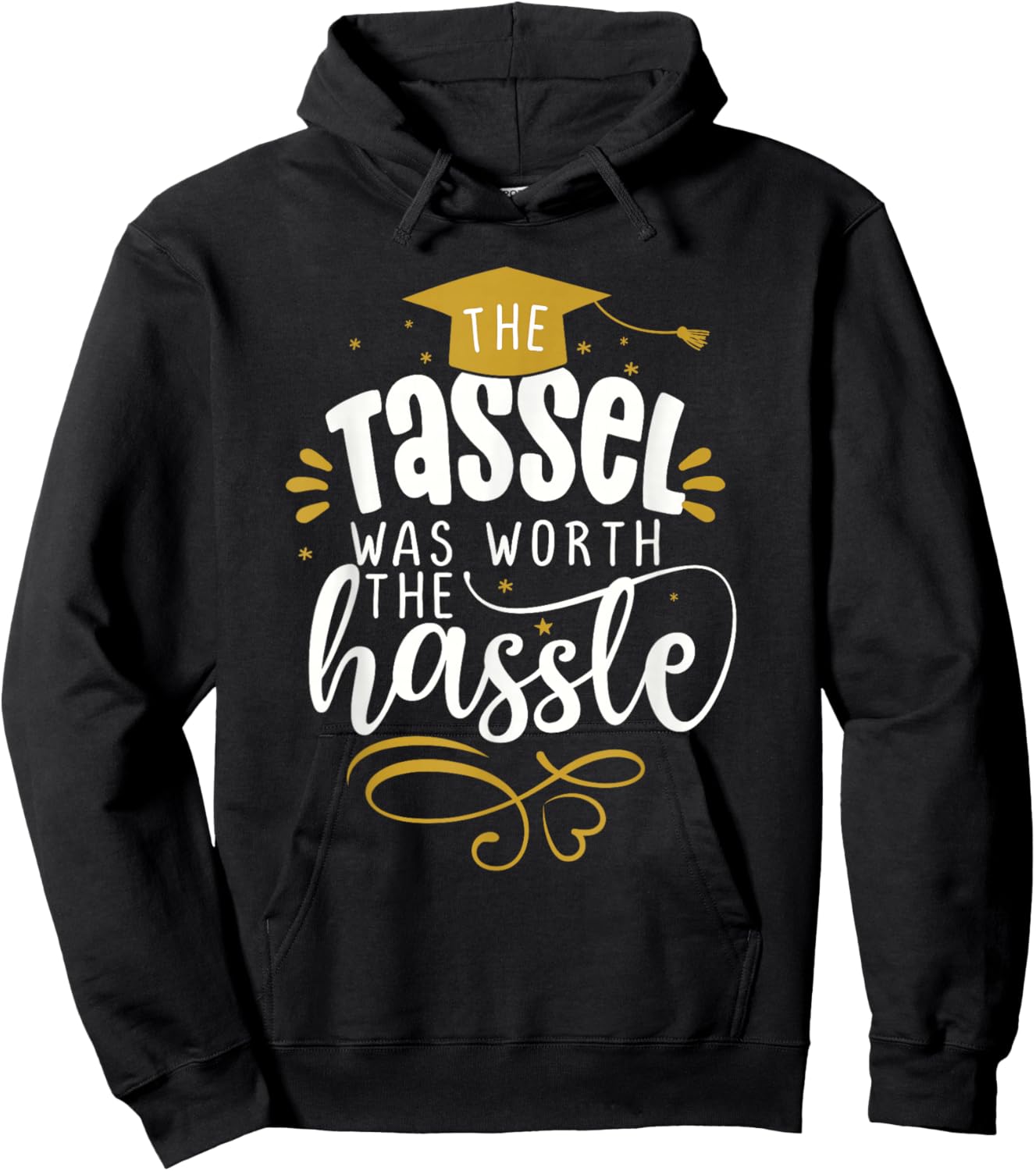 2025 Tassel Graduation The Tassel Was Worth The Hassle Hoodie - Hoodie | Black