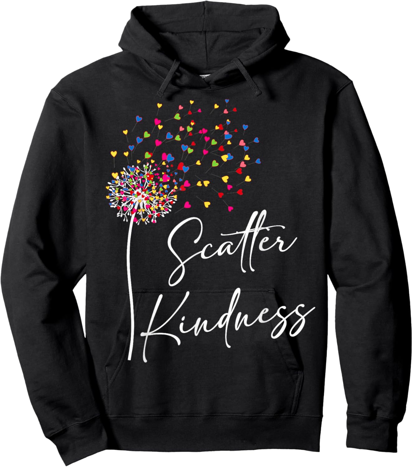 Scatter Kindness Matters World Kindness Day Teacher Kids Hoodie - Hoodie | Black