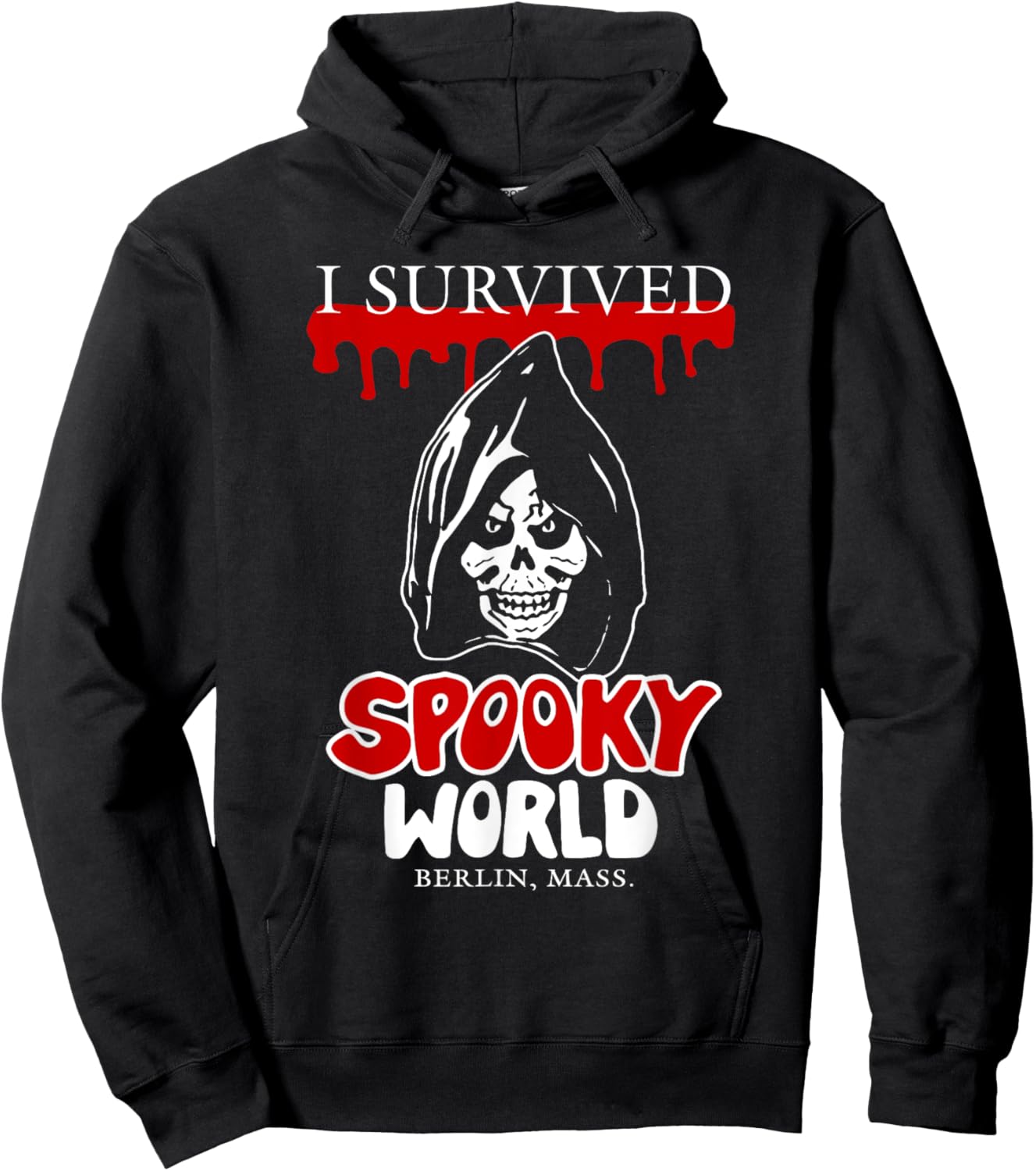 I Survived Spooky World funny design Hoodie - Hoodie | Black