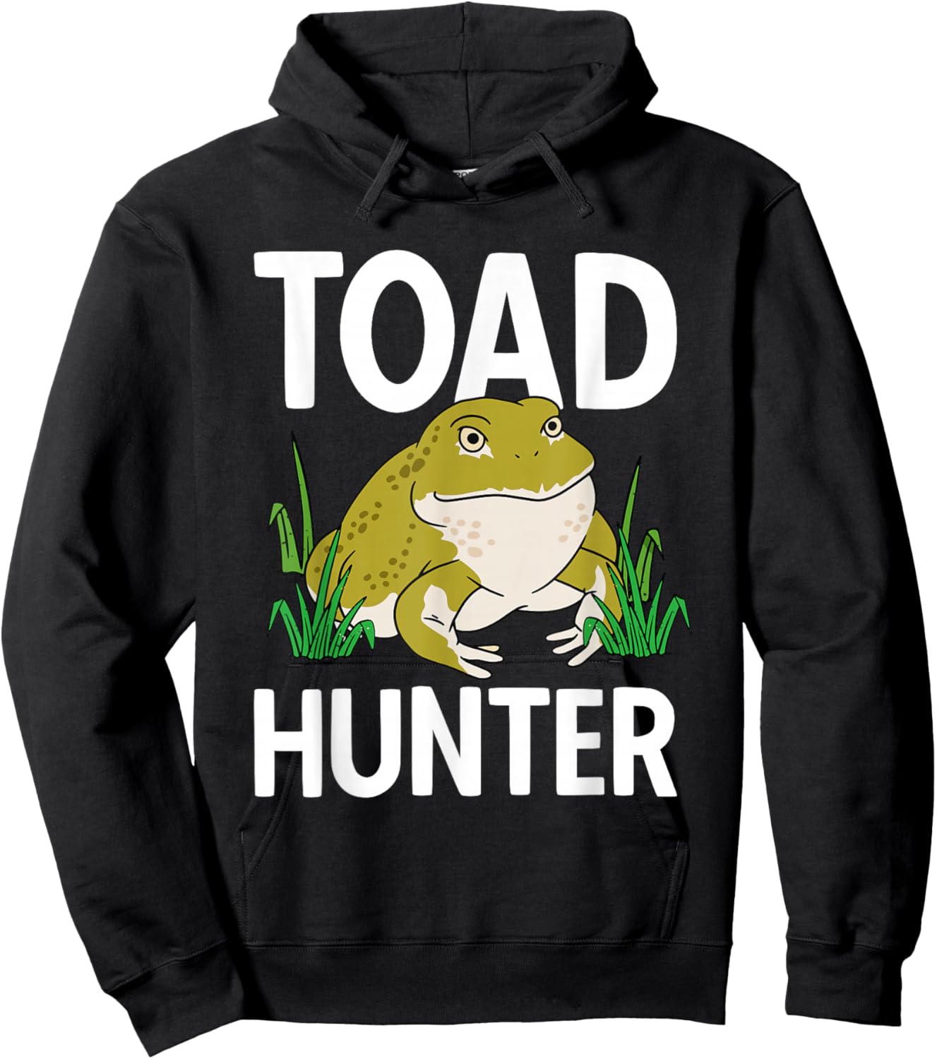 Children's Frog Catcher Toad Frog Hunter Frog Hoodie - Hoodie | Black