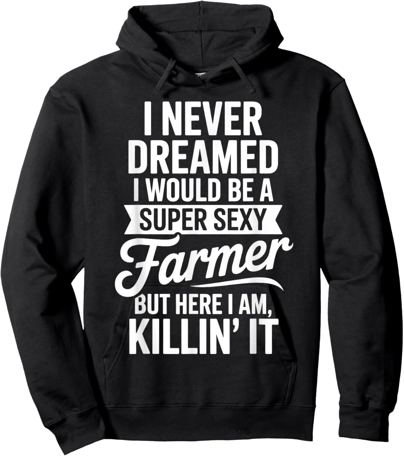 Funny Farmer Design Women Dairy Farmer Tractor Farm Hoodie - Hoodie | Black
