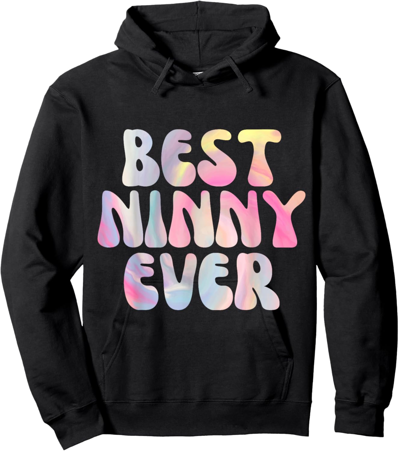 Best Ninny Ever Funny Graphic Hoodie - Hoodie | Black