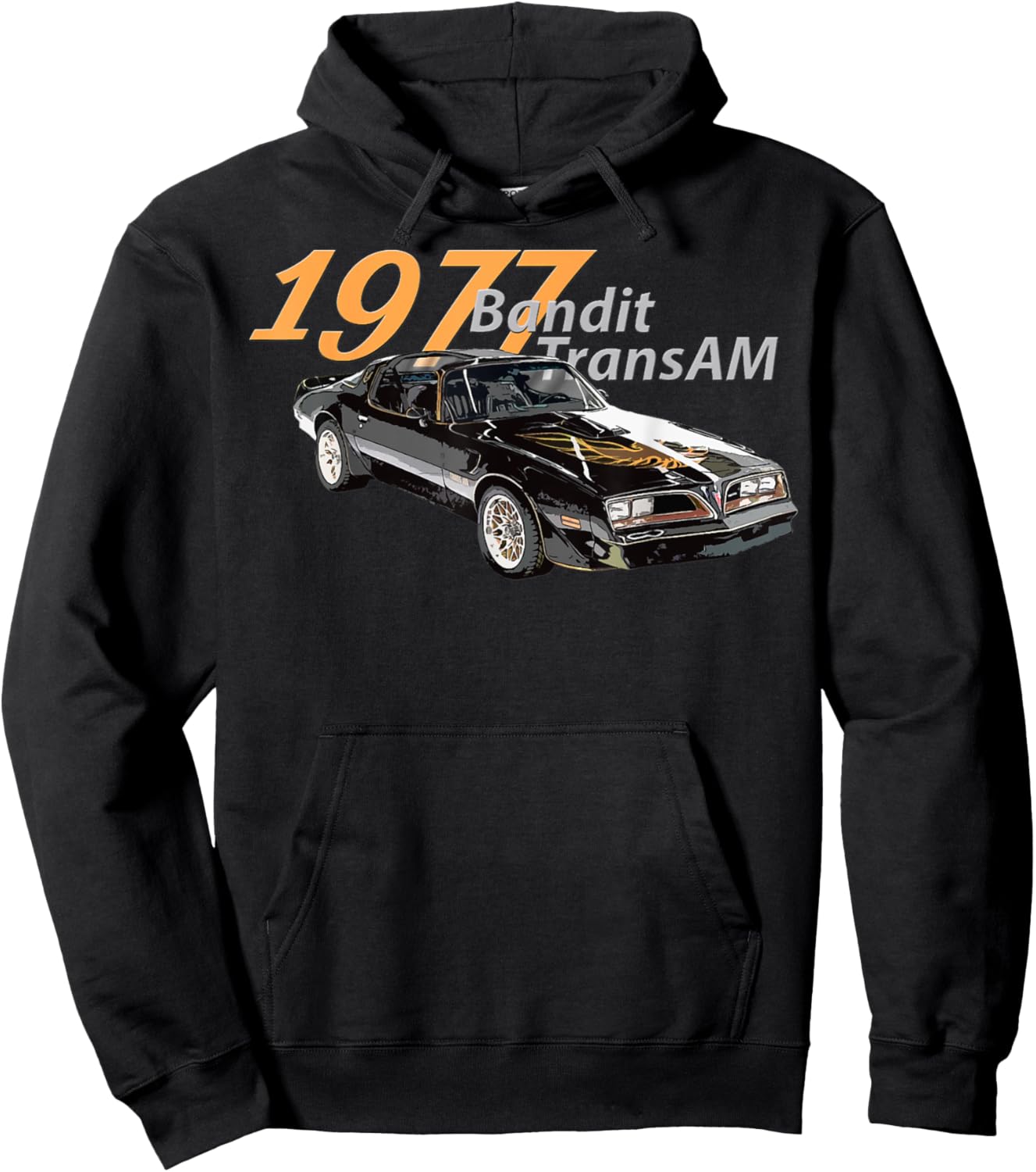 1977 77 trans am vintage black car MUSCLE CARS 70s CLASSIC Hoodie - Hoodie | Black