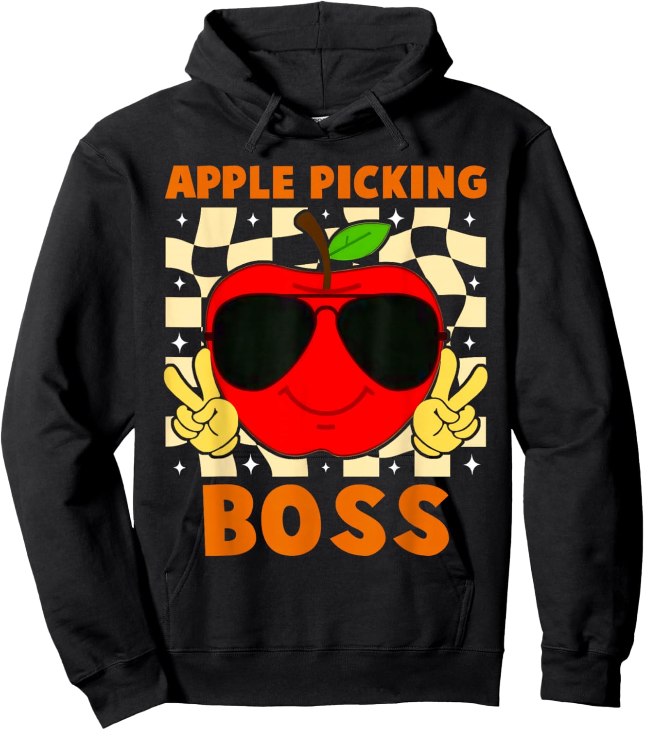 Apple Picking Boss Apples Orchard Pumpkin Farm Family Trip Hoodie - Hoodie | Black