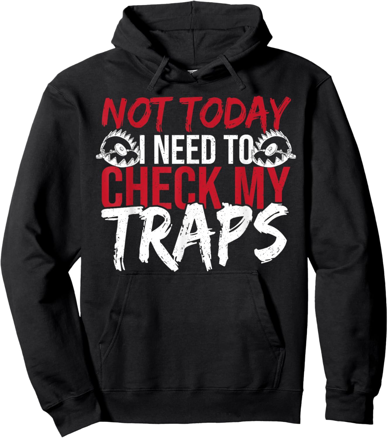 Trapping Gear Coyote Trap Hunting Steel Traps Trapper Hoodie - Hoodie | Black