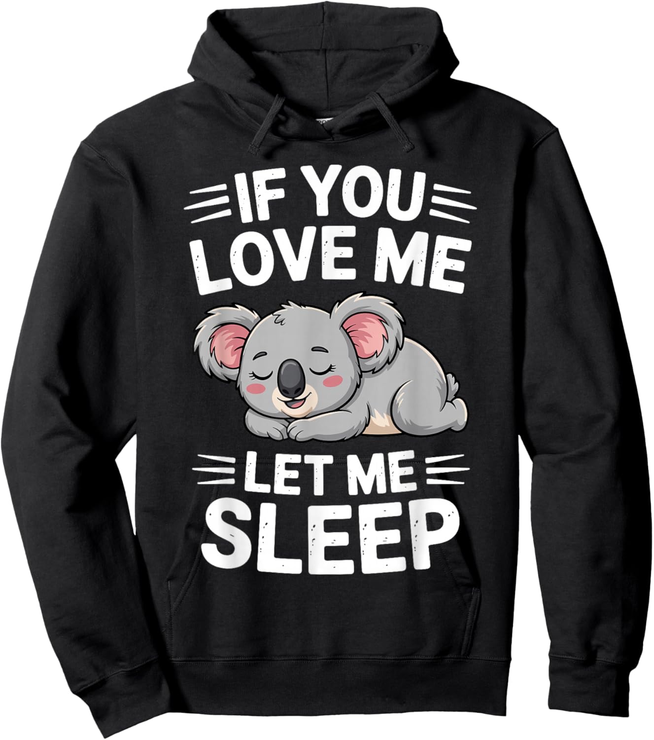 Funny Koala Design Women Boys Girls Koala Bear Lover Hoodie - Hoodie | Black