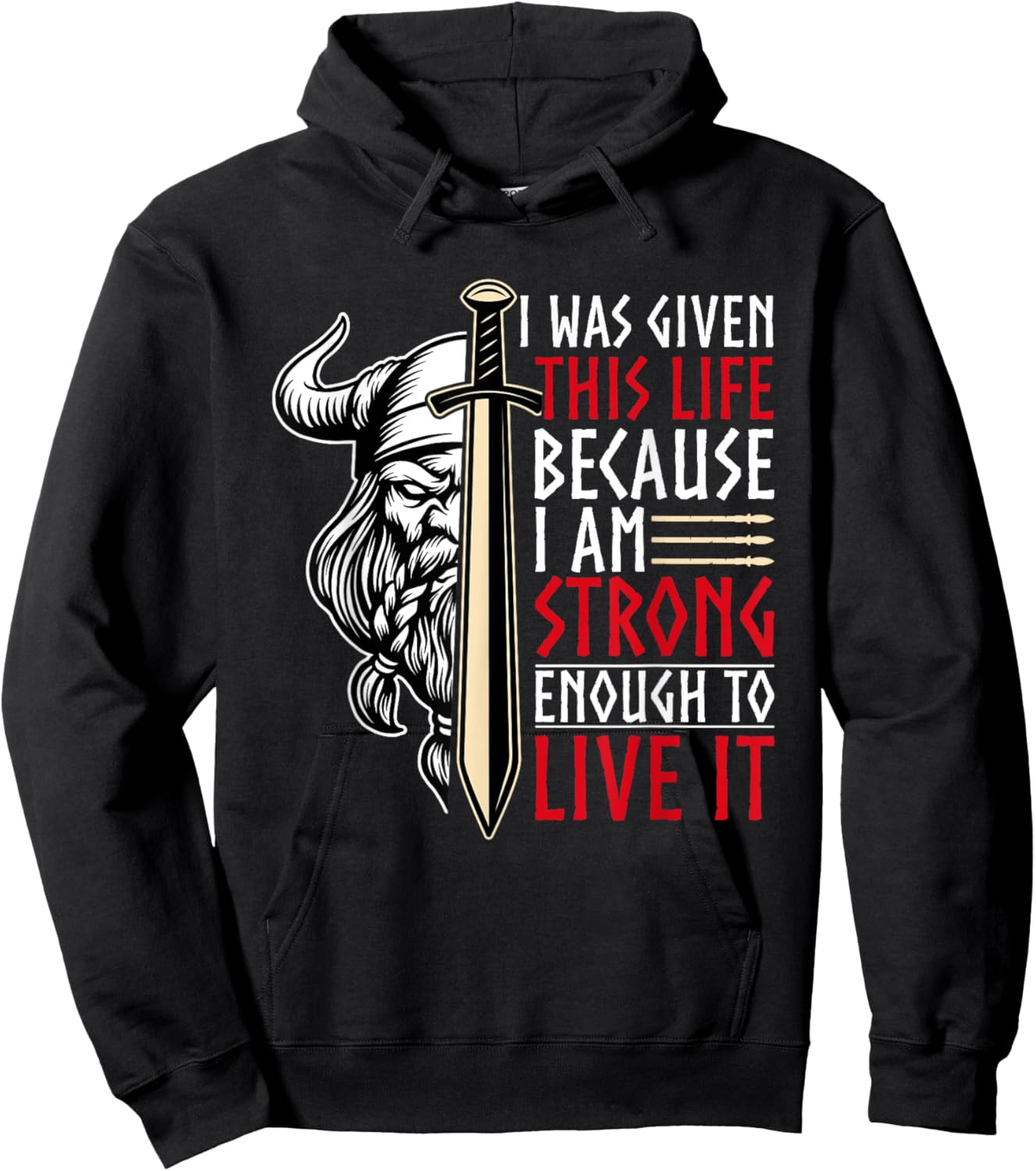Viking Art Men Women Nordic Myth Valhalla Vikings Hoodie - Hoodie | Black