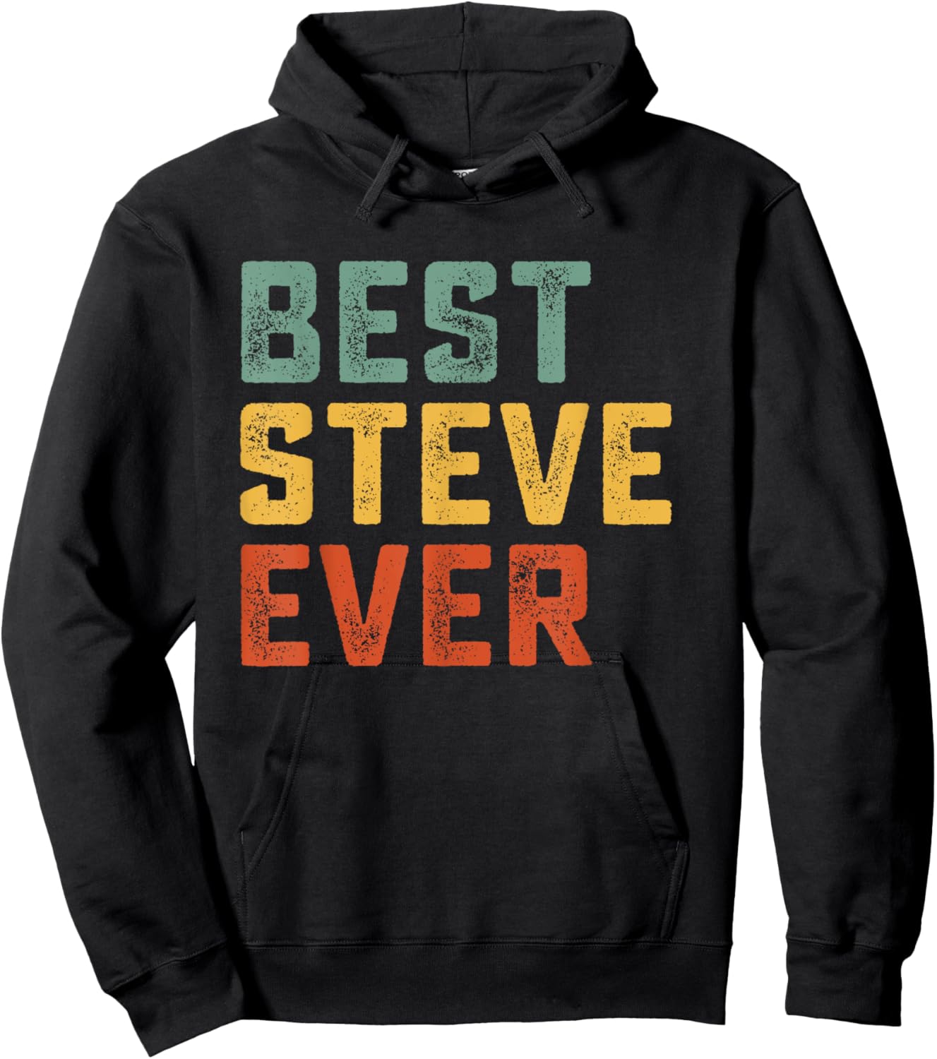 Best Steve Ever Retro Personalized First Name Steve Hoodie - Hoodie | Black