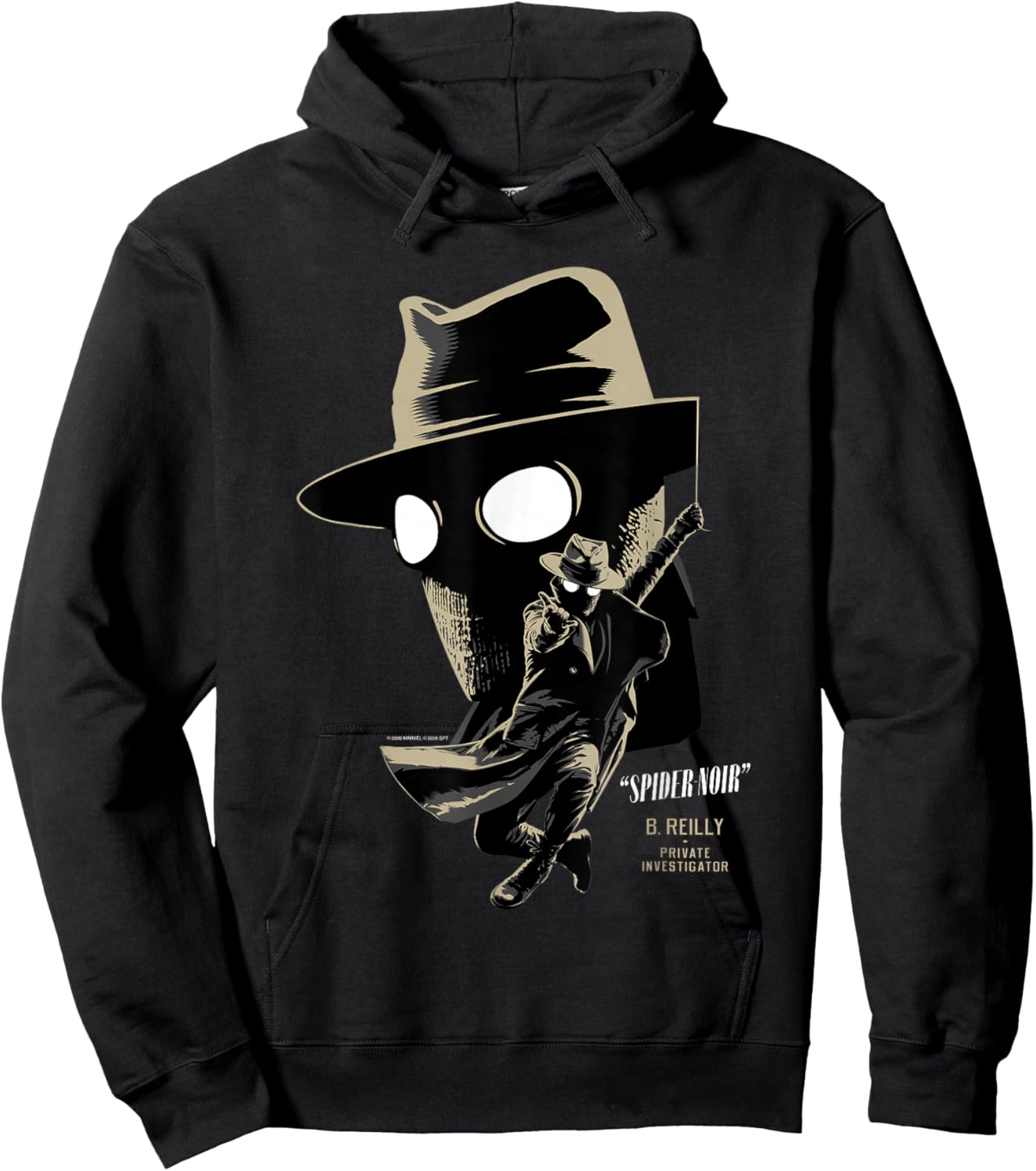 Marvel Spider-Noir B. Reilly Big Face Hoodie - Hoodie | Black
