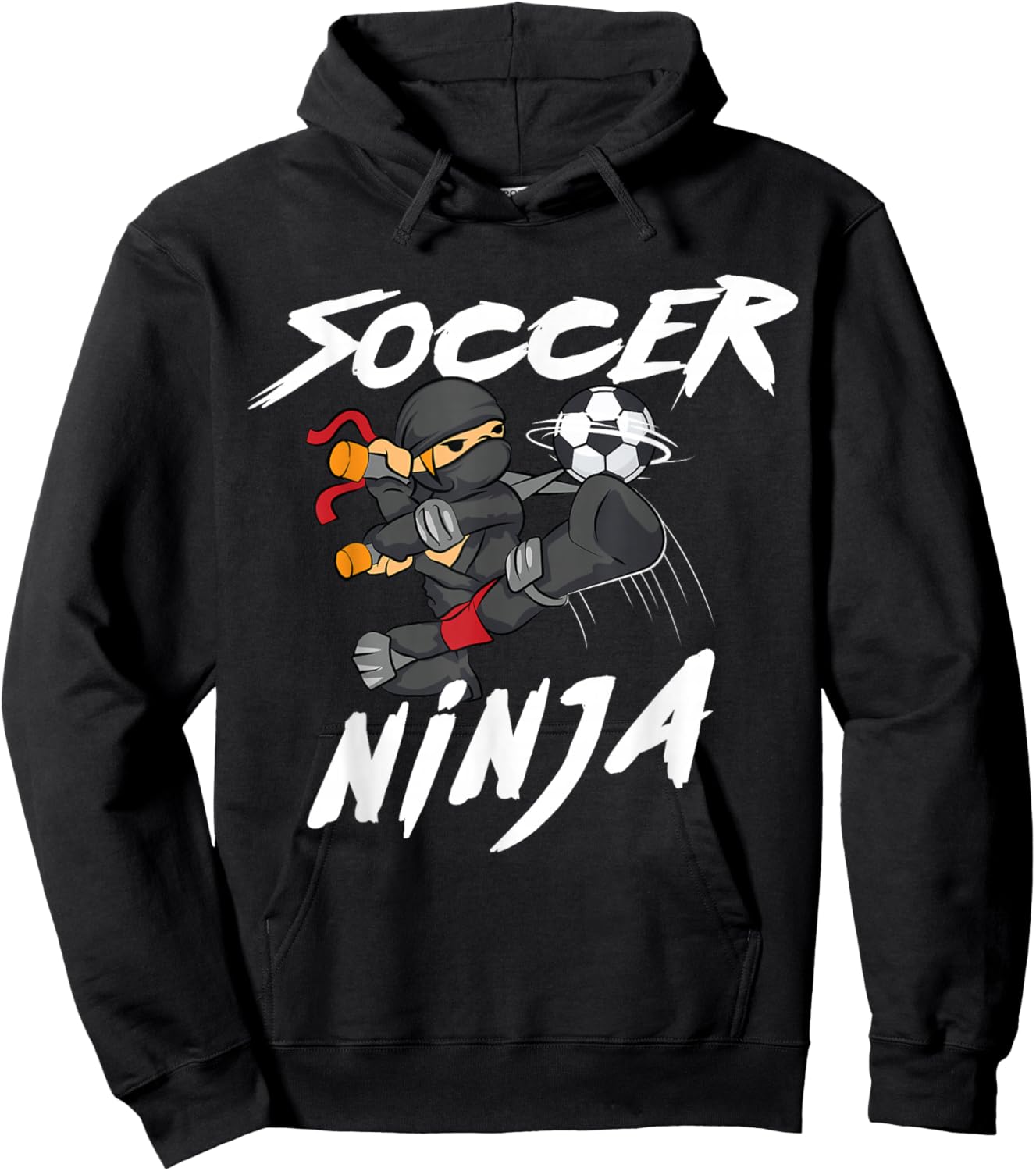 Cool Soccer Art Boys Kid Soccer Lovers Soccer Player Hoodie - Hoodie | Black