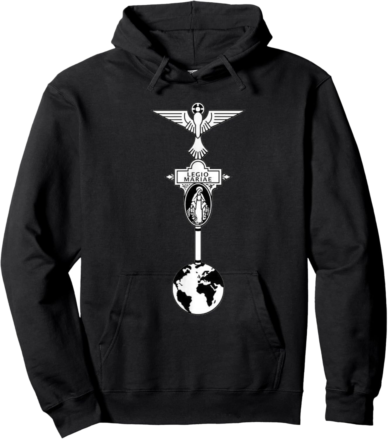 Legion Of Mary Our Lady Catholic Hoodie - Hoodie | Black
