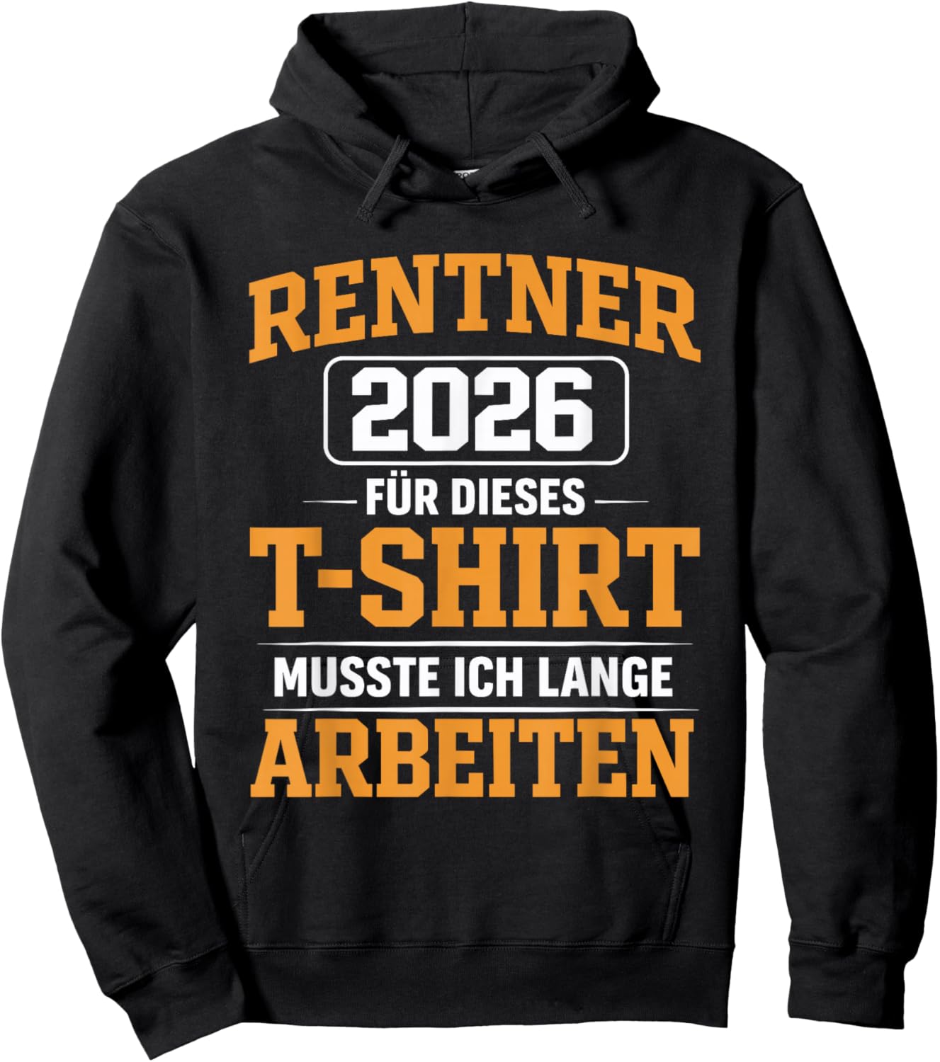 with German Text "Für Dieses Musste Ich Lange Arbeit" Hoodie - Hoodie | Black