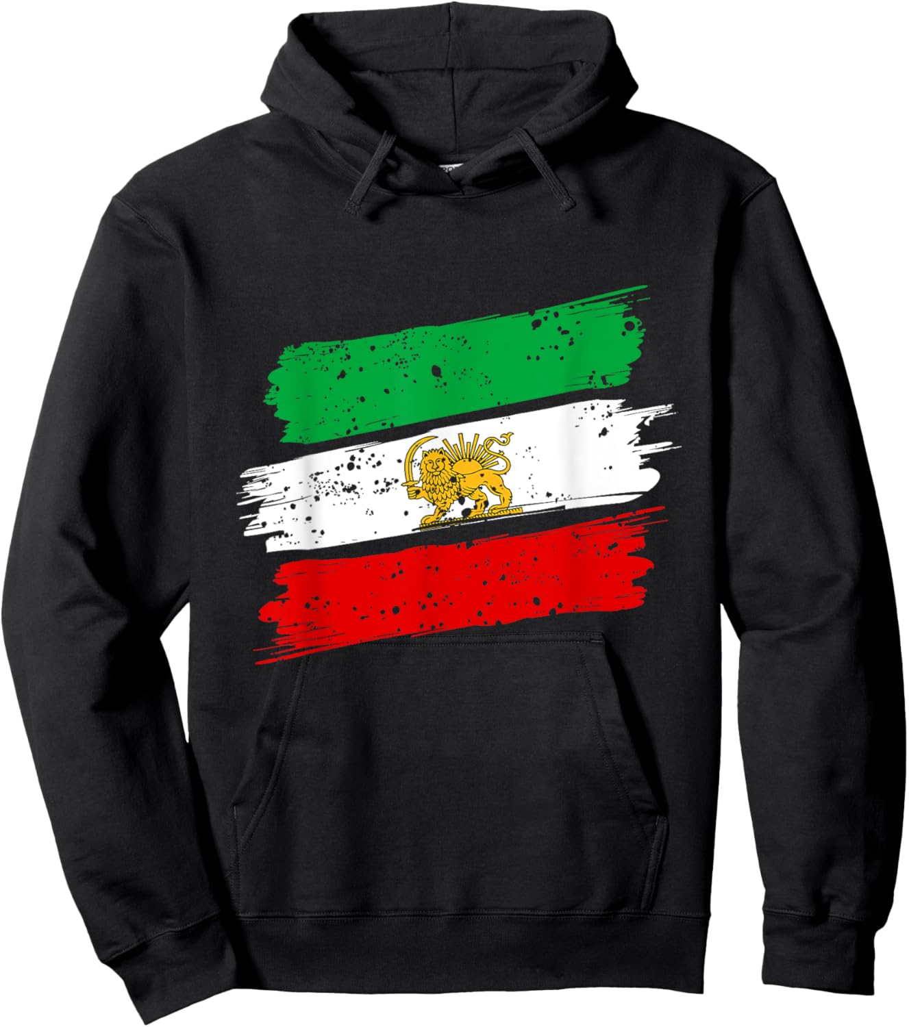 Iran,Iran Lion Sun Flag,Persian,Iran Flag. Hoodie - Hoodie | Black
