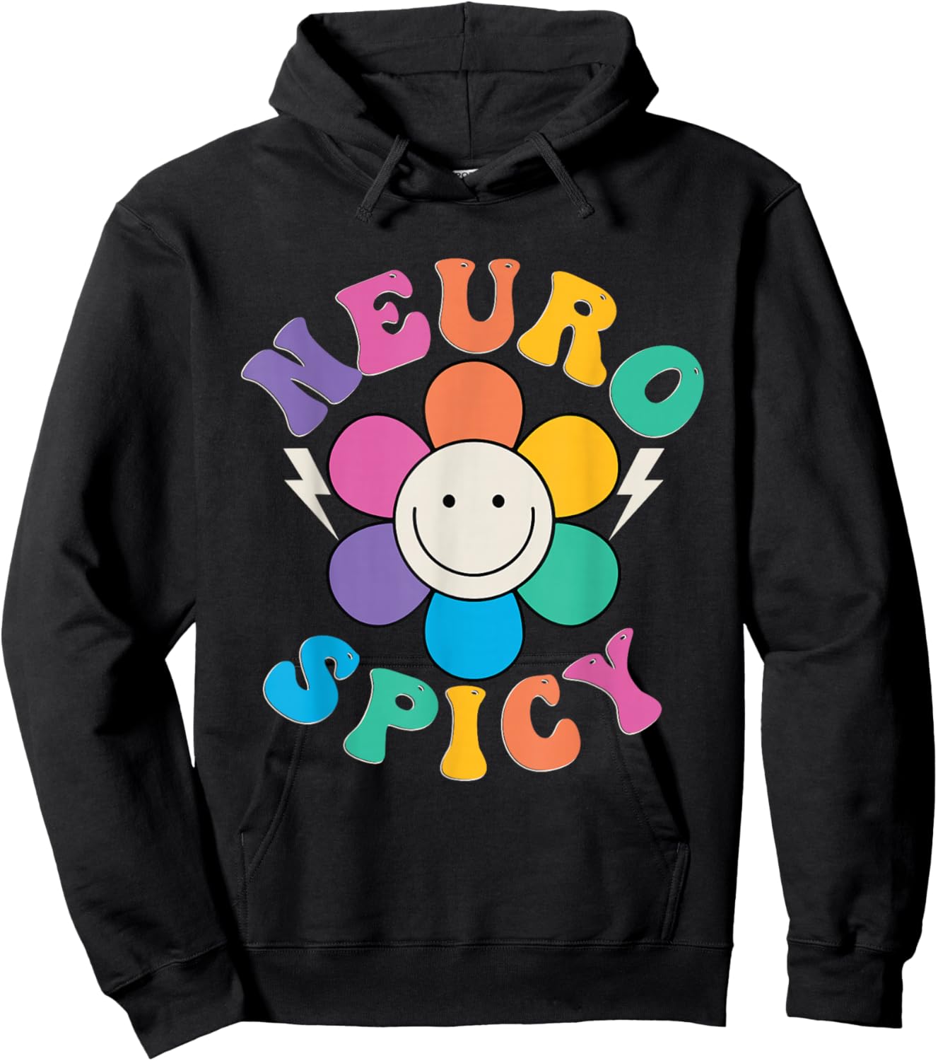 Embrace Neurodiversity Celebrate Different Minds ADHD Hoodie - Hoodie | Black