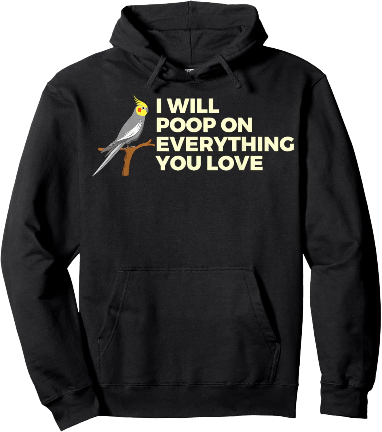 Cockatiel Art Women Cockatoo Bird Cockatiel Lover Hoodie - Hoodie | Black