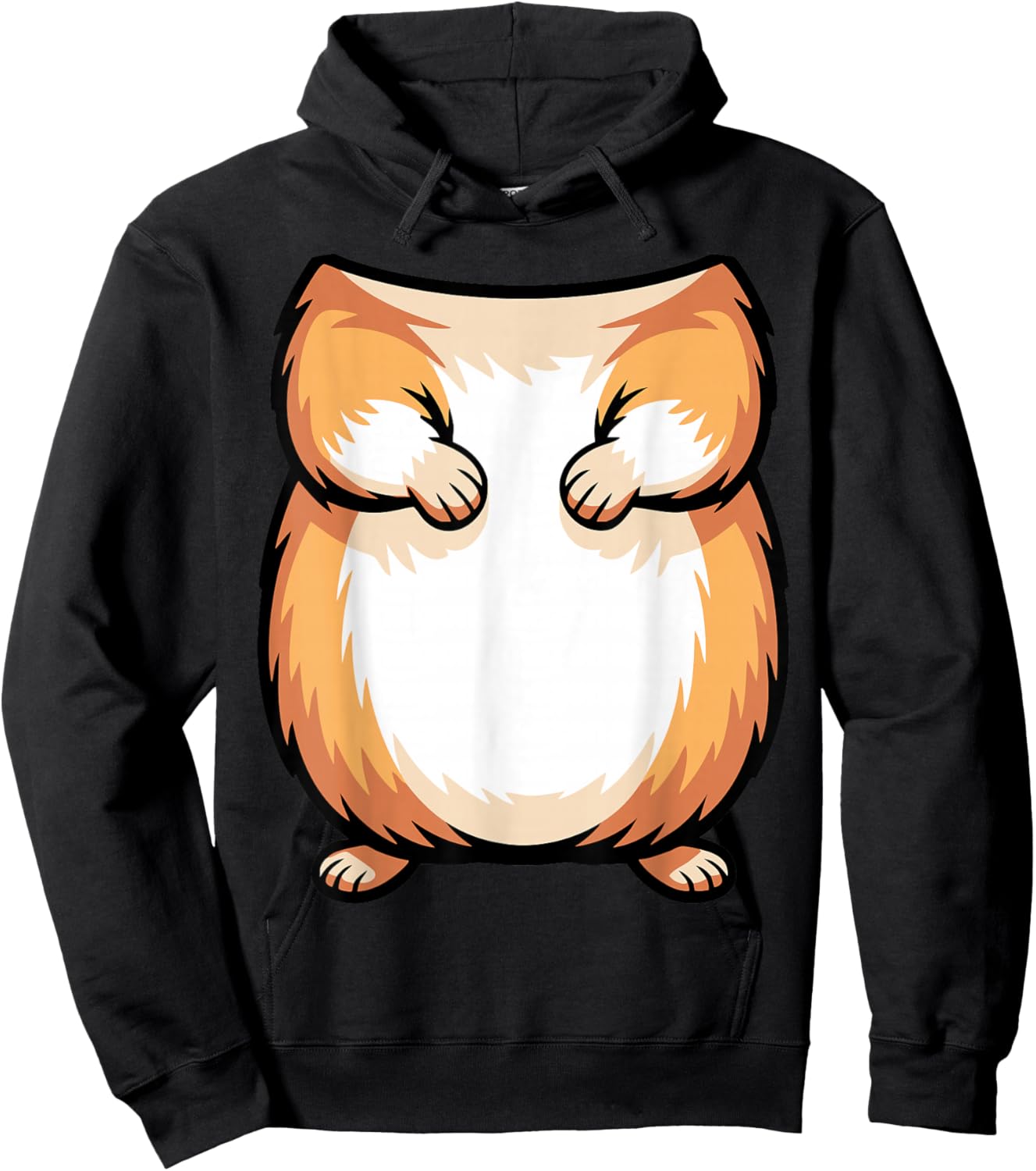 Hamster Shirt Adult Kids Men Women Brown Hamster Costume Hoodie - Hoodie | Black