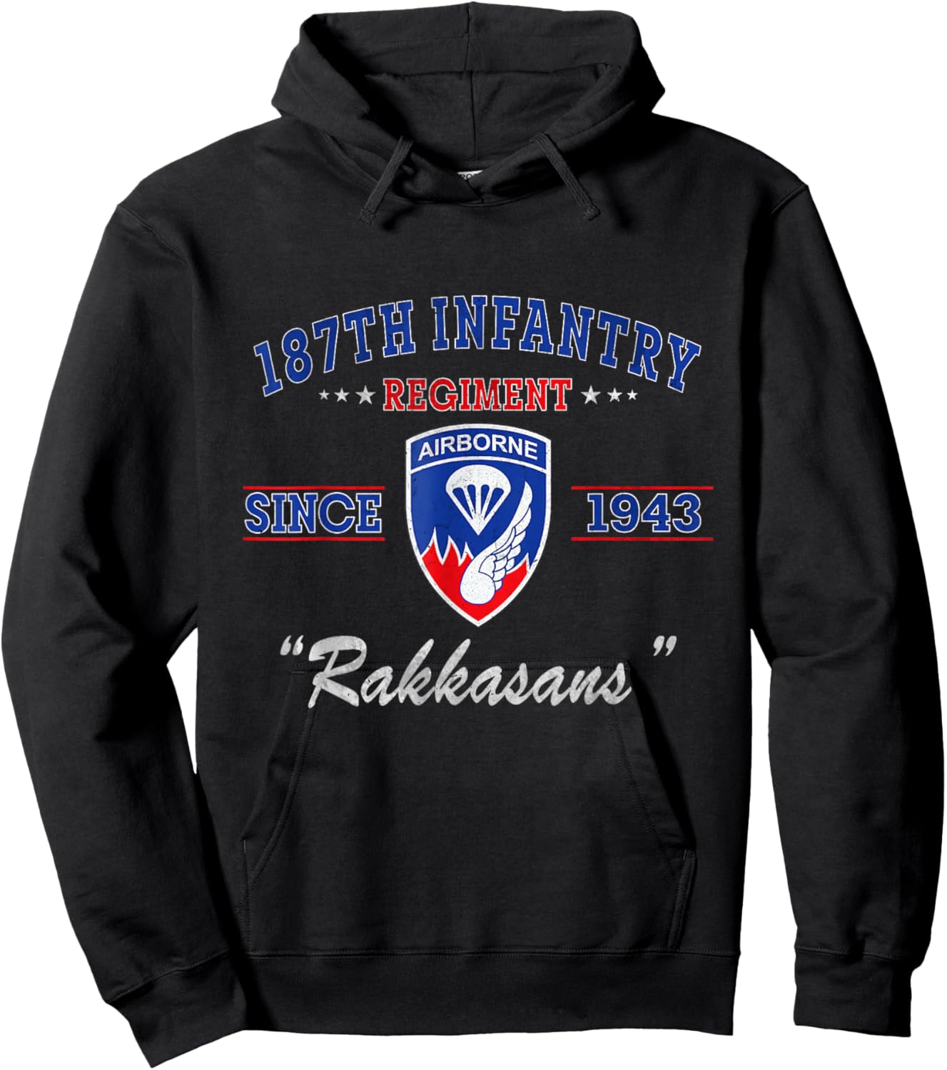187th Infantry Regiment Veteran Military Father Day Hoodie - Hoodie | Black