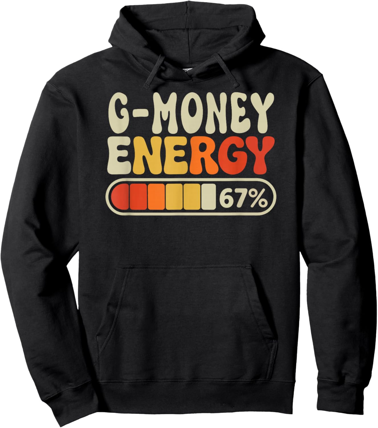 G-Money Energy 67 Percent Retro Graphic for Mothers Day Hoodie - Hoodie | Black