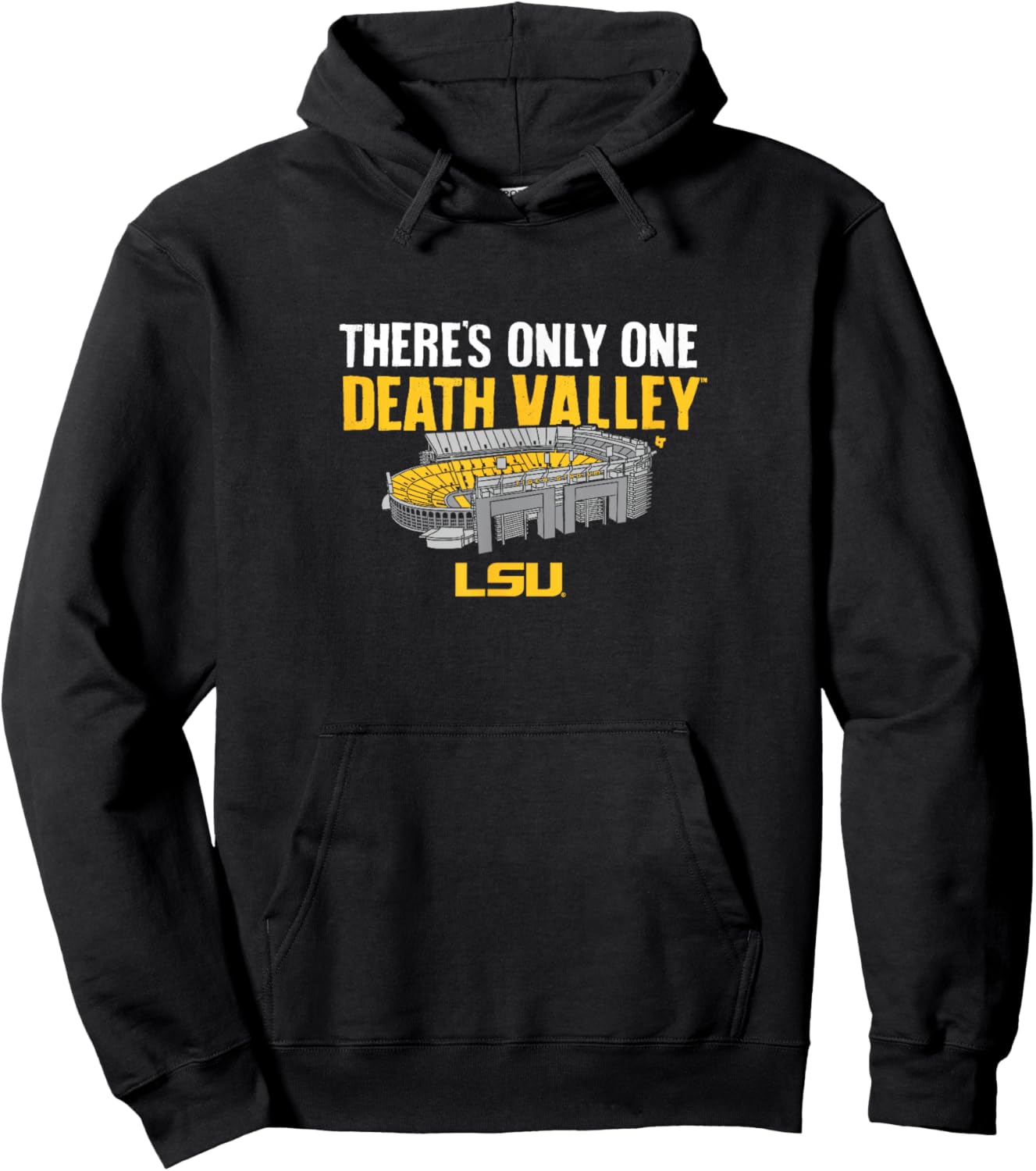 LSU Football: One Death Valley Hoodie - Hoodie | Black