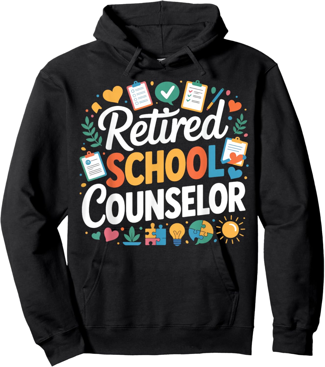 School Counselor Retired Retired School Counselor Hoodie - Hoodie | Black