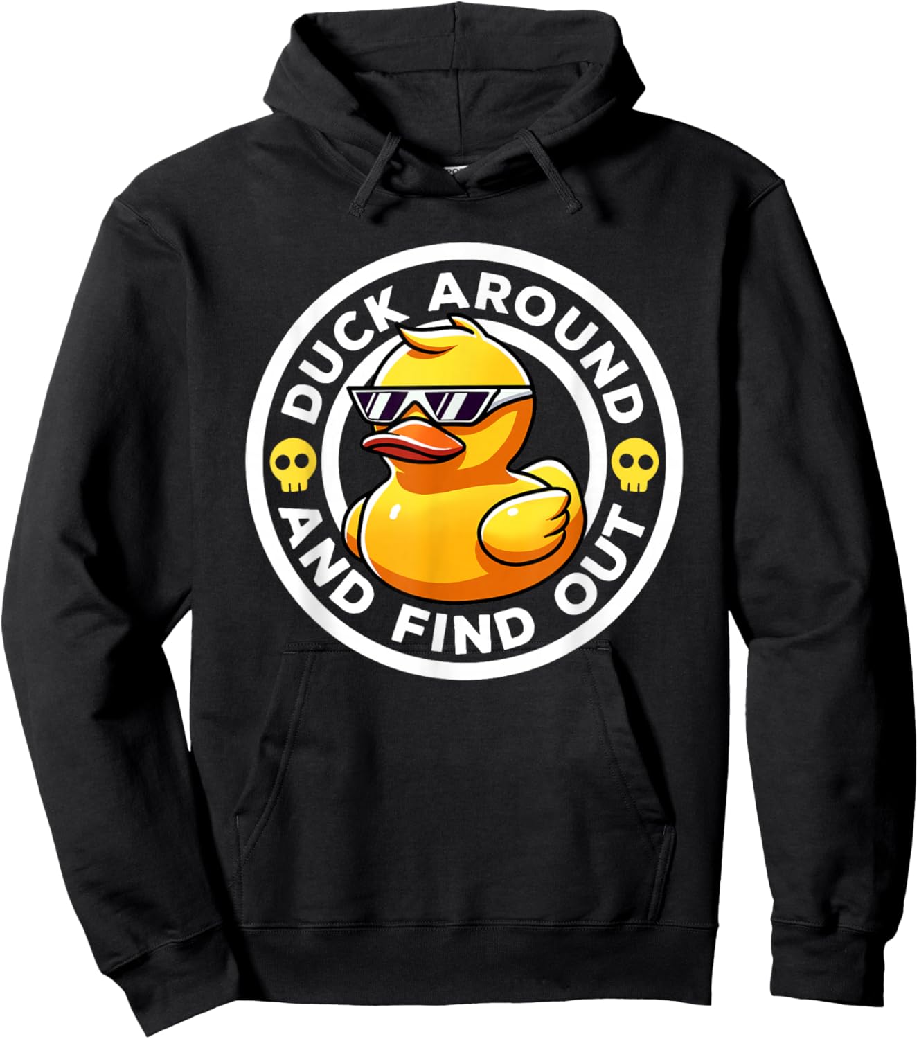 Duck Around And Find Out I Love Duck Lover Funny Rubber Duck Hoodie - Hoodie | Black