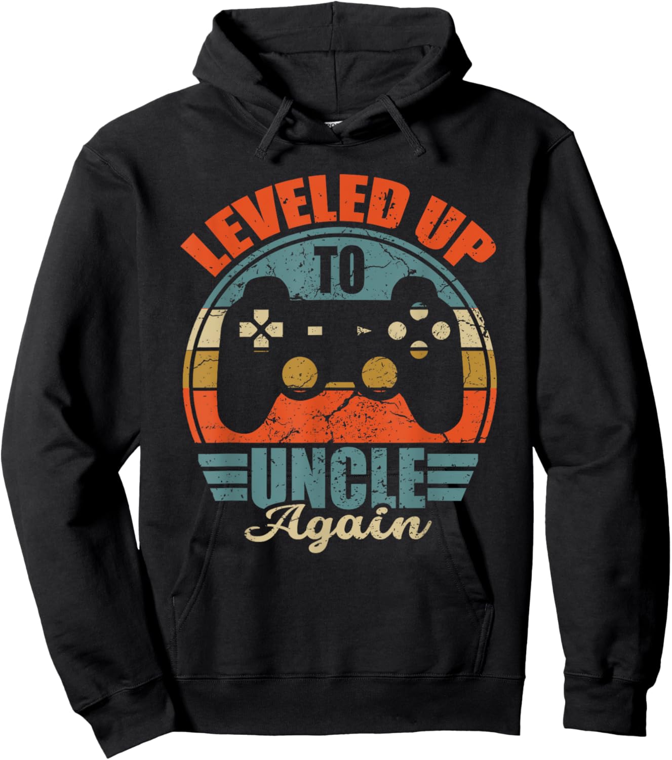 Pregnancy Announcement Uncle Again, Promoted To Uncle Men Hoodie - Hoodie | Black