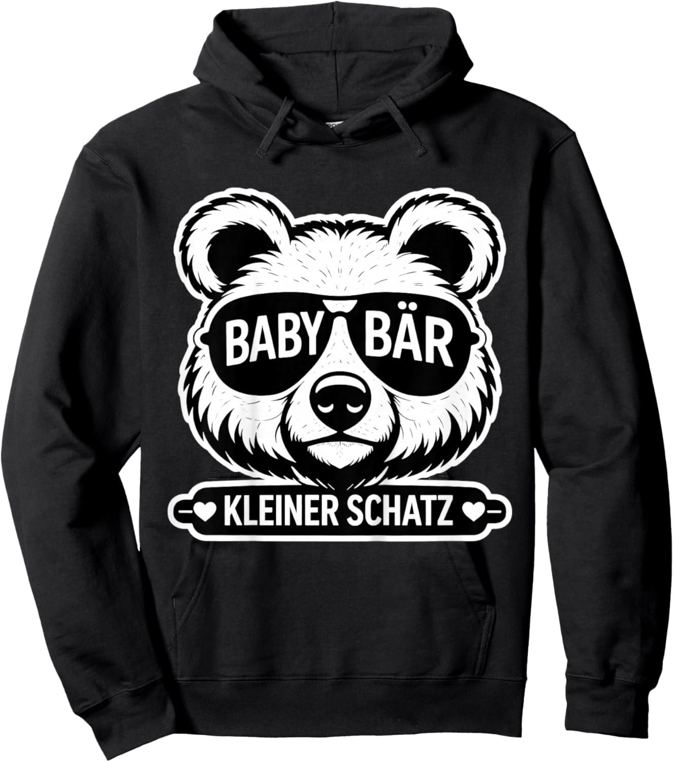 Baby Bär Kinder – Kleiner Schatz Shirt Hoodie - Hoodie | Black