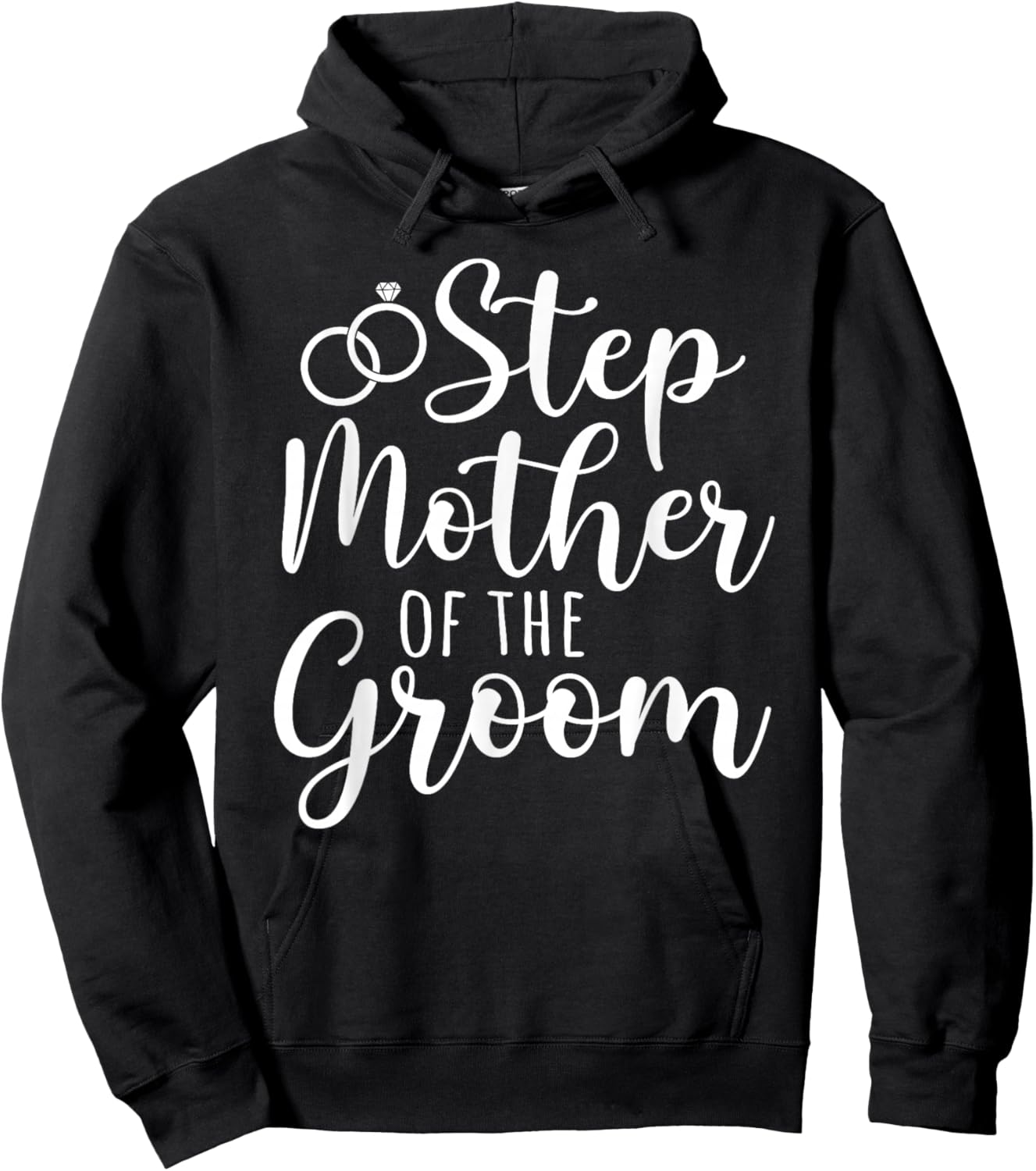 Step Mother of The Groom Stepmom Groom's Step-Mom Hoodie - Hoodie | Black