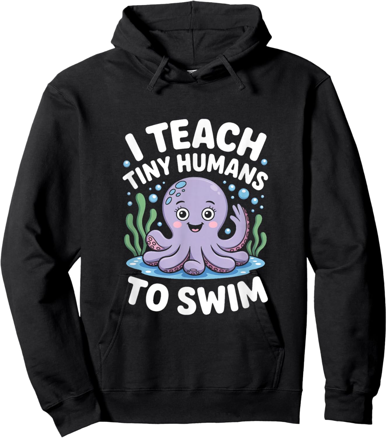 I Teach Tiny Humans How to Swim Hoodie - Hoodie | Black