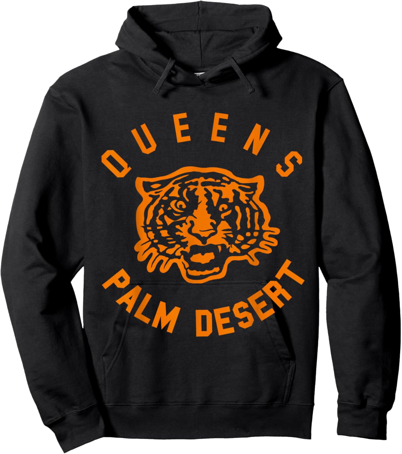 Official Queens of The Stone Age Tiger Palm Desert Hoodie - Hoodie | Black