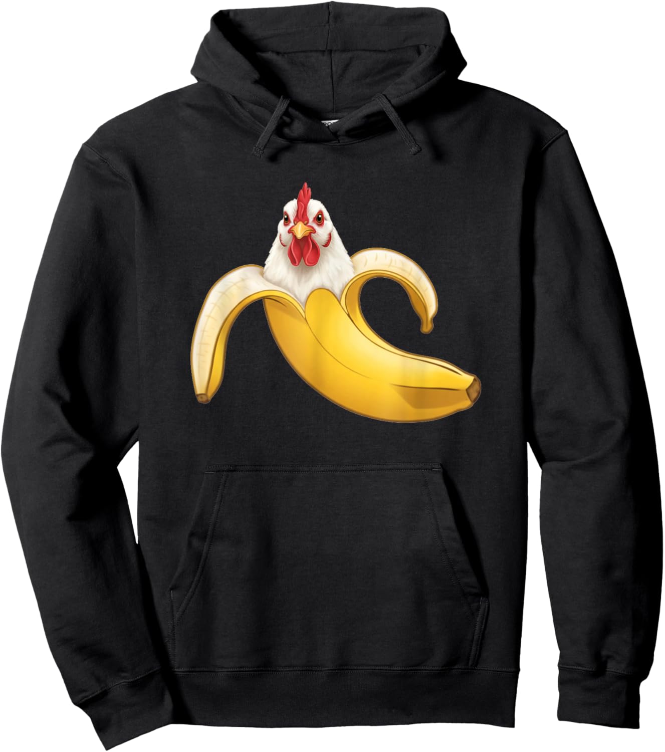 Funny Chicken Lovers Banana Boys Girls Kids Hoodie - Hoodie | Black