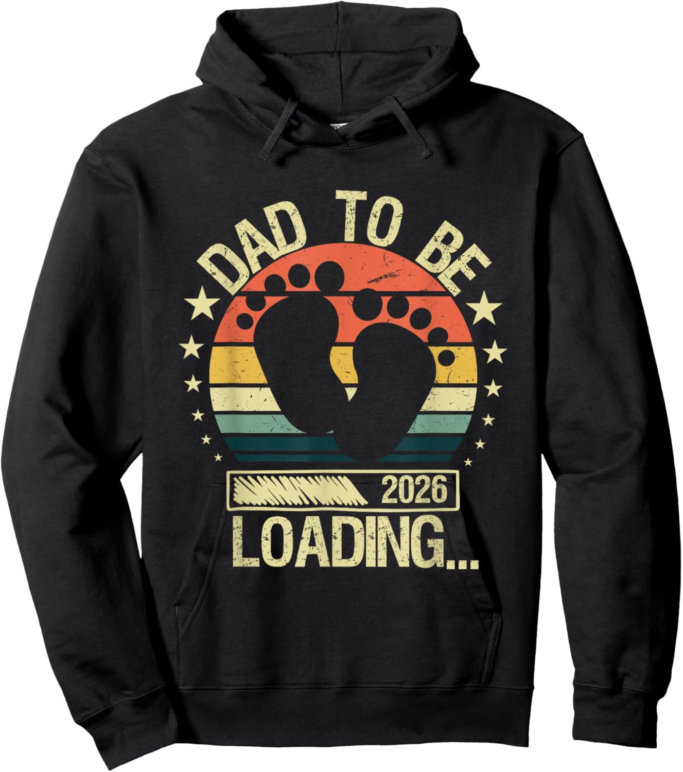 Dad To Be 2026 Dad est 2026 Daddy To Be Promoted to Daddy Hoodie - Hoodie | Black