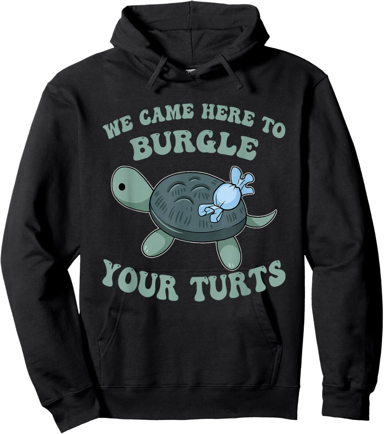 We Came Here, to Burgle Your Turts Hoodie - Hoodie | Black