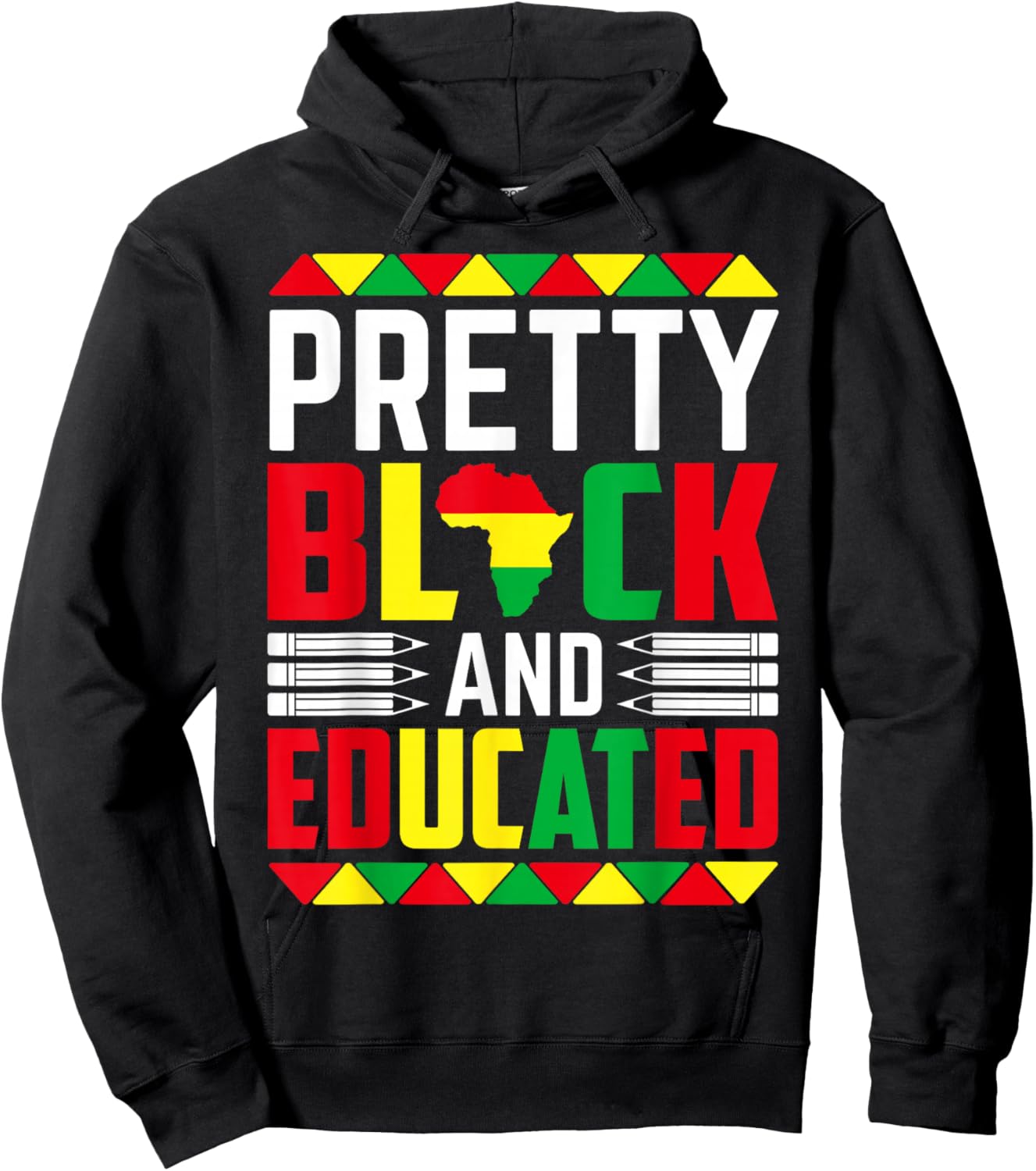 Pretty Black And Educated Hoodie - Hoodie | Black
