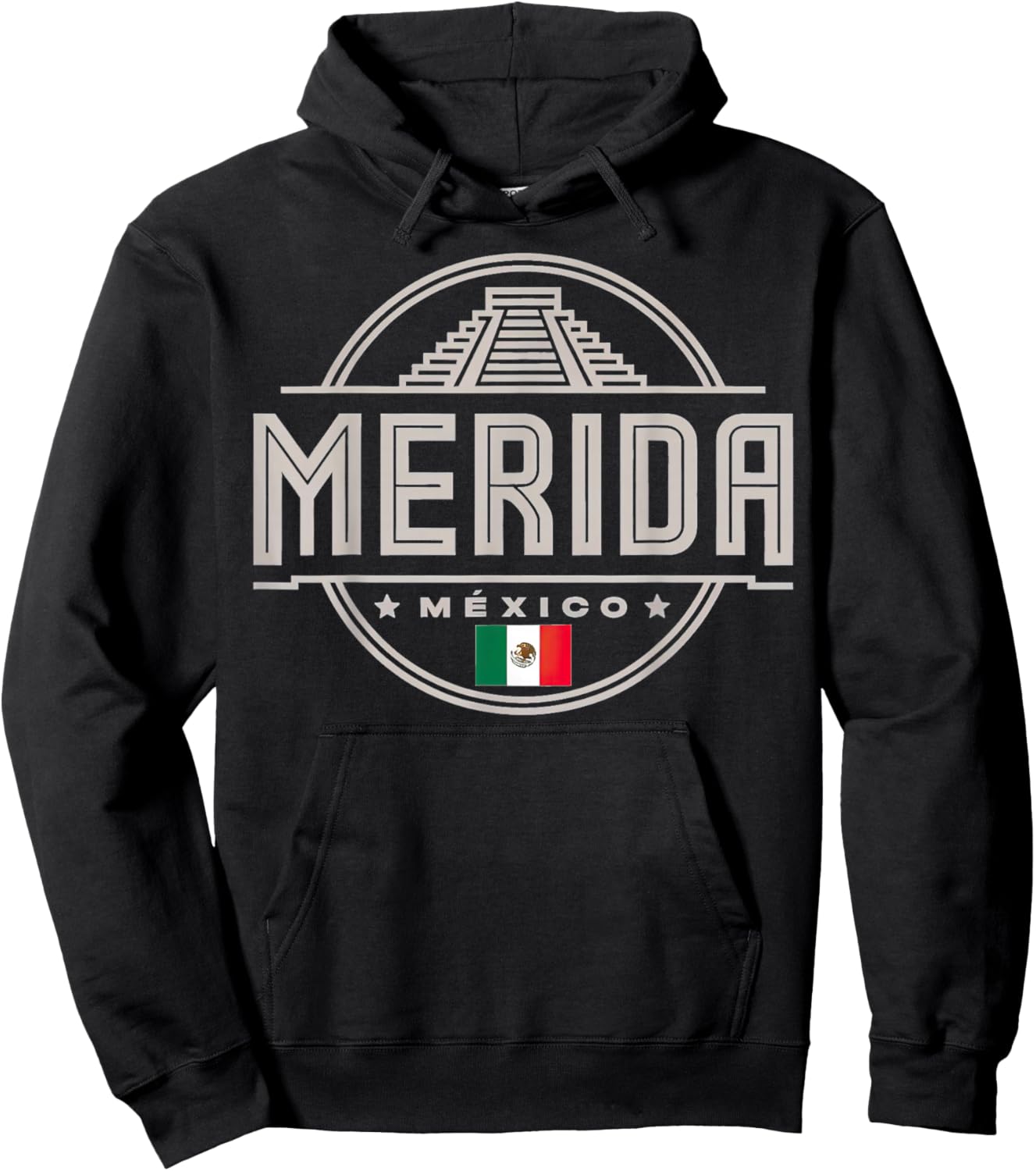 Merida Mexico Flag City Mexico Adventure Hoodie - Hoodie | Black