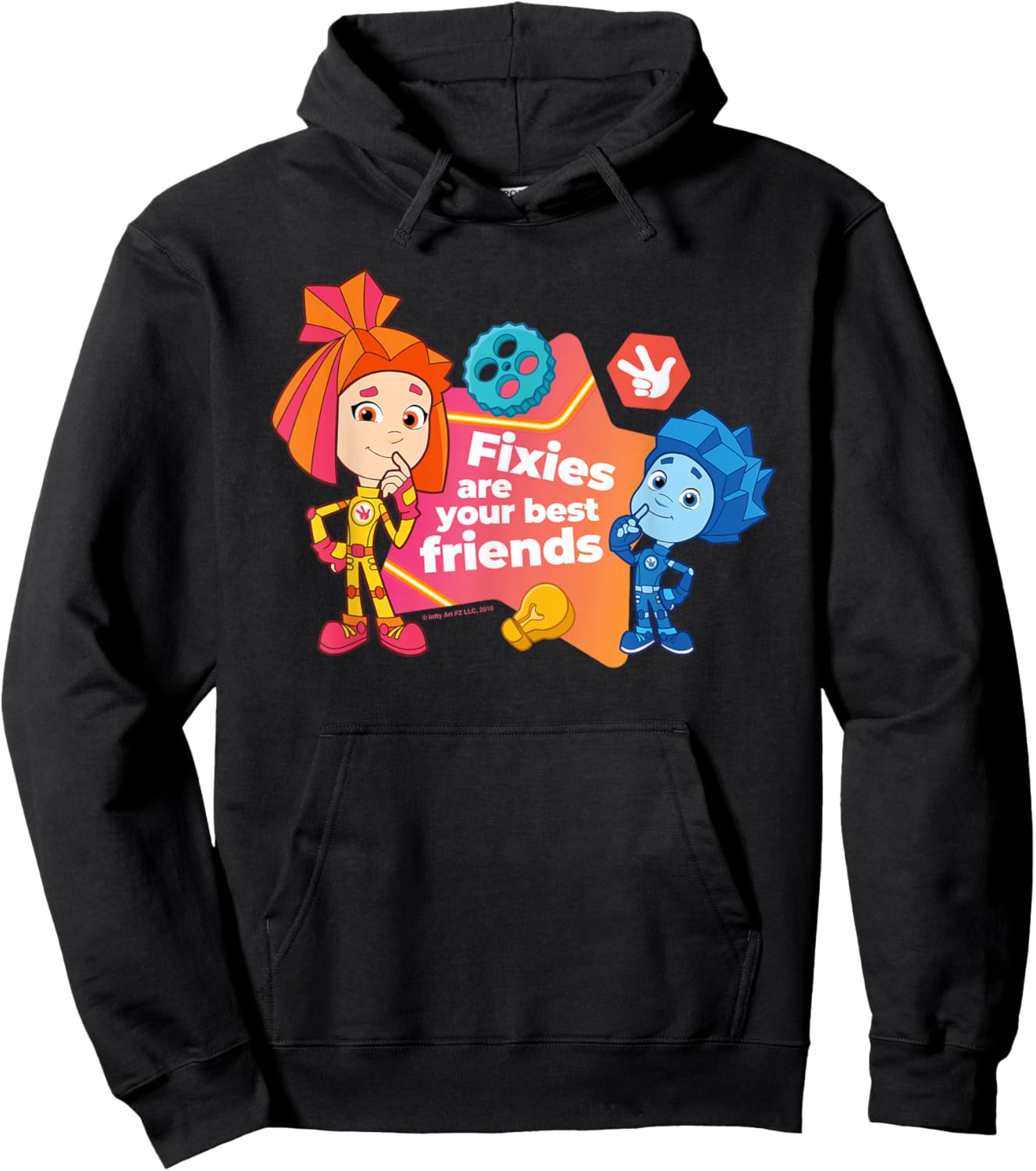 The Fixies are Your Best Friends Simka & Nolik Hoodie - Hoodie | Black