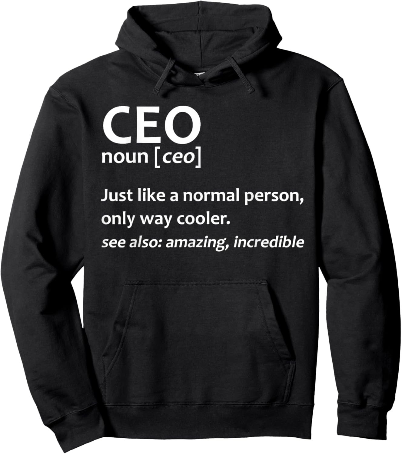 Funny CEO Art Women Entrepreneur Business Owner CEO Hoodie - Hoodie | Black