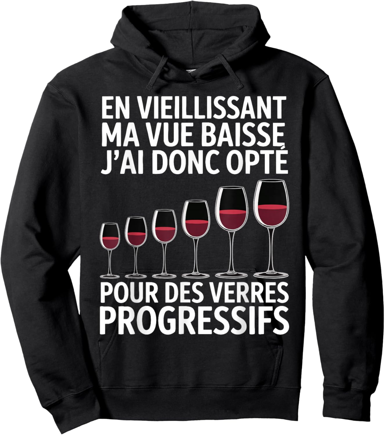 As I got older I opted for Aperitif Wine Glasses Man Hoodie - Hoodie | Black