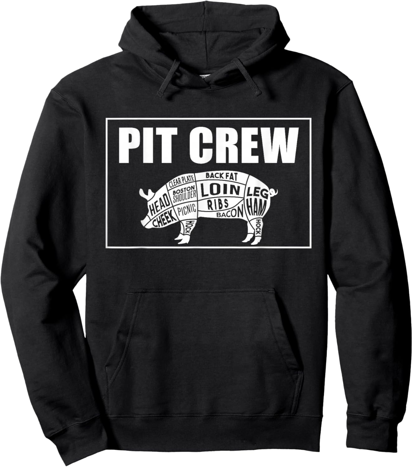 BBQ Barbeque the Best PitMaster Companion. The Pit Crew Hoodie - Hoodie | Black