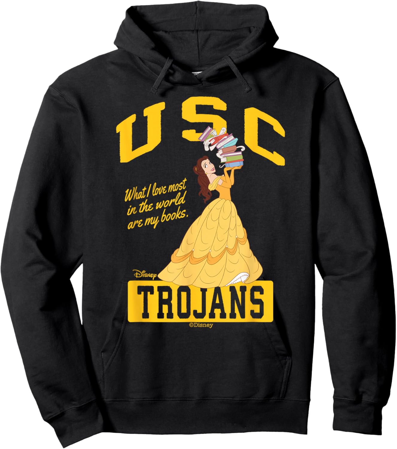 USC Trojans Princess Belle Officially Licensed Hoodie - Hoodie | Black