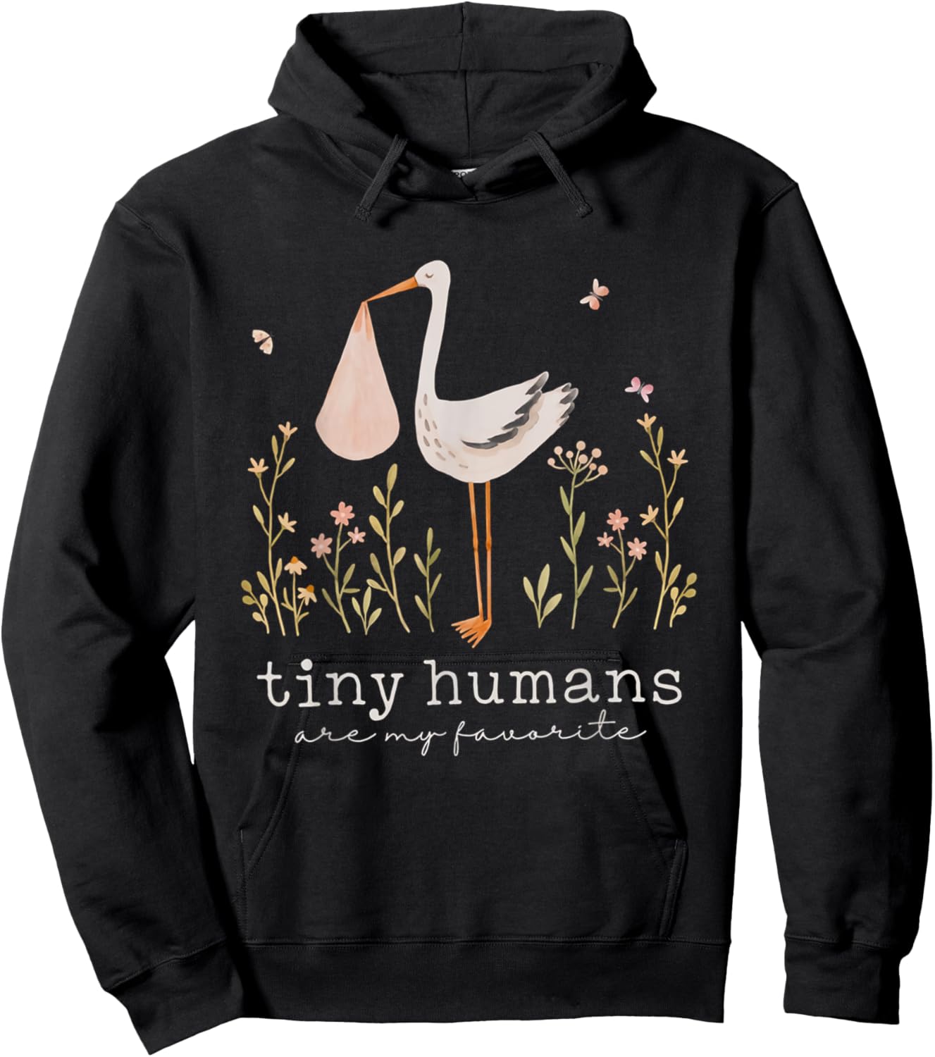 Labor and Delivery Nurse Stork Squad Nurse Graduation Hoodie - Hoodie | Black
