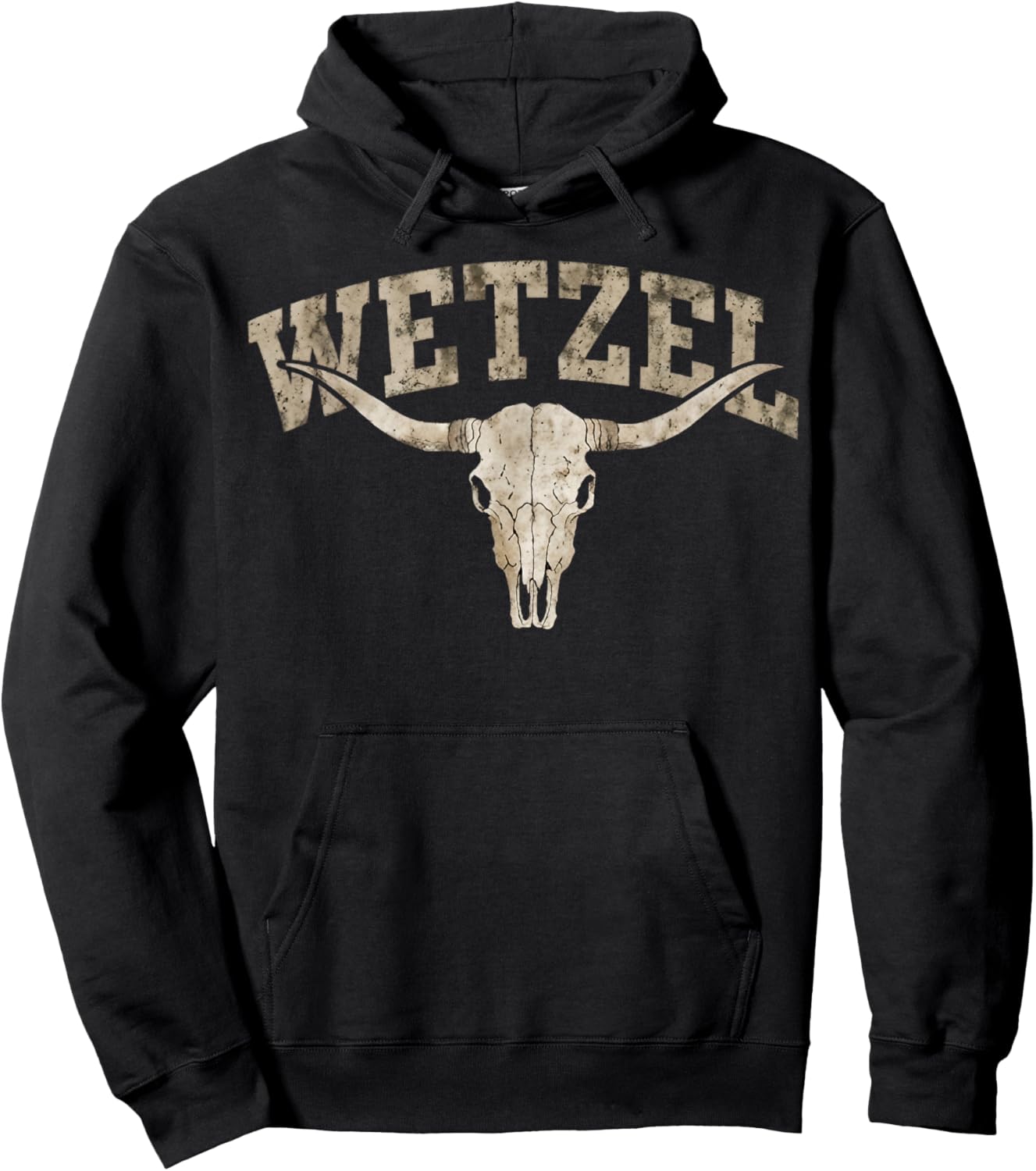 Retro Wetzel Vintage Gifts Women Kids Hoodie - Hoodie | Black