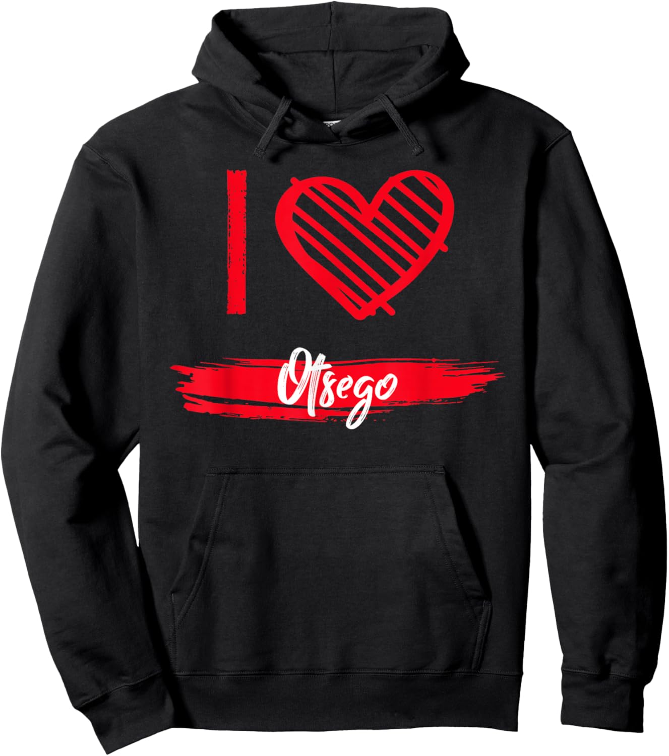 I Love Otsego County I Heart Otsego Hoodie - Hoodie | Black