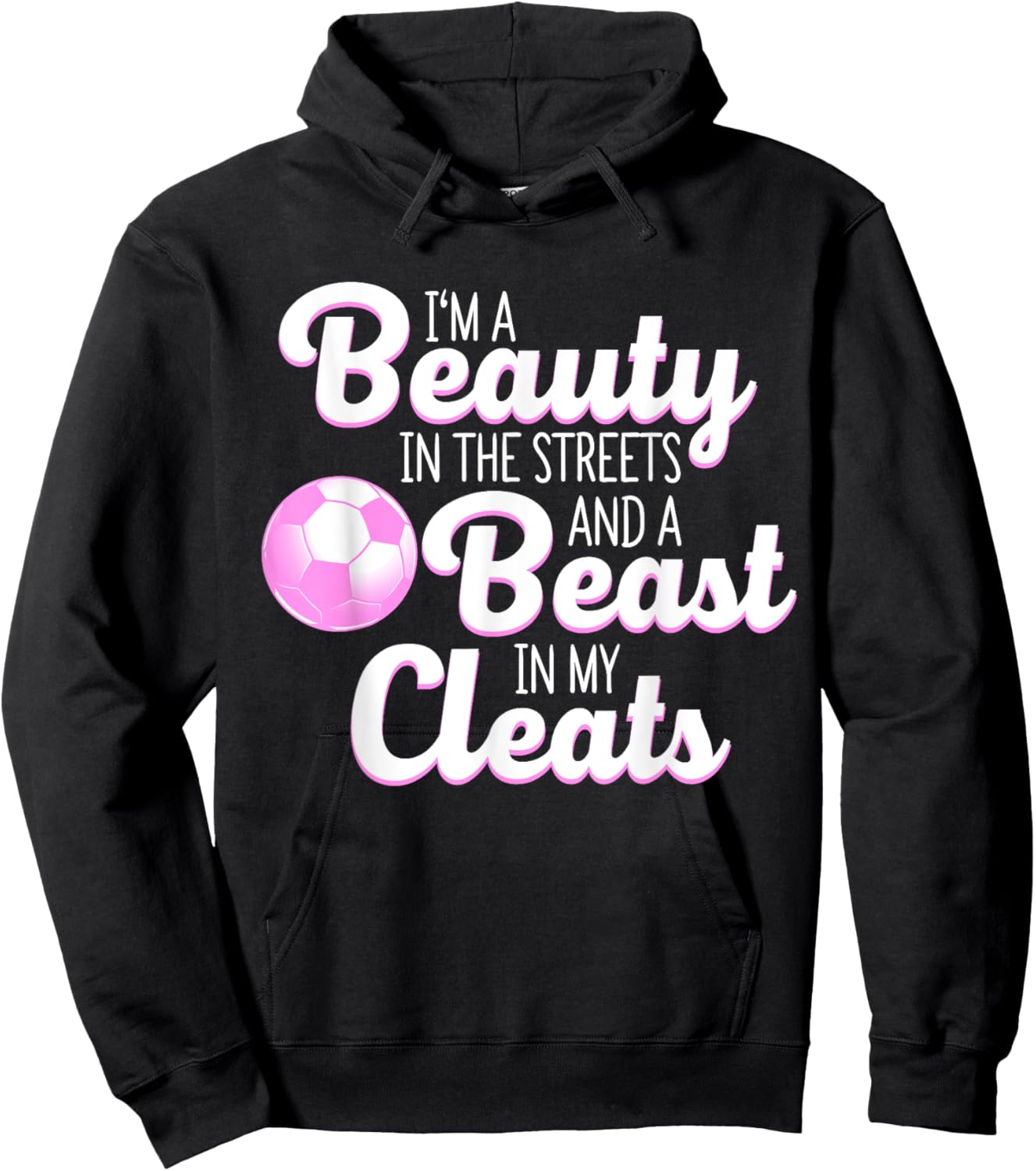 Funny Soccer Art Women's Soccer Player Lover Hoodie - Hoodie | Black