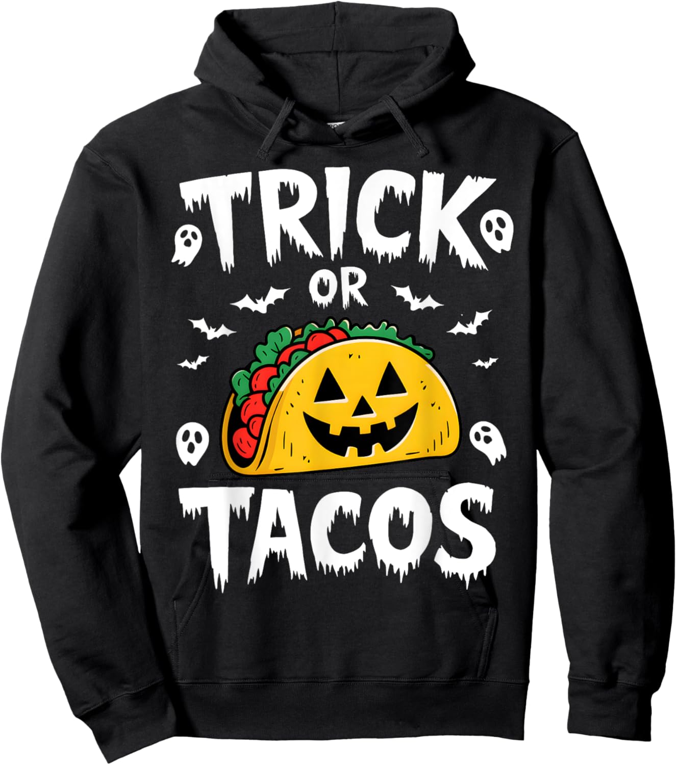 Halloween Trick Or Tacos Mexican Food Costume Lover Hoodie - Hoodie | Black