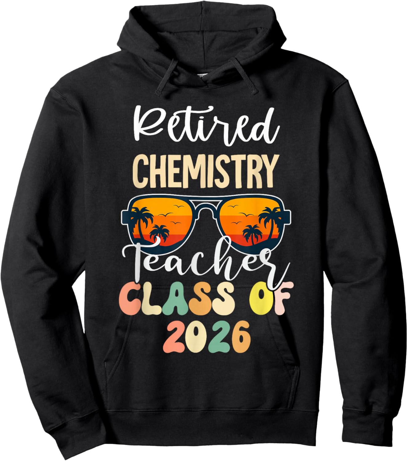 Retired Chemistry Teacher Class of 2026 Retirement School Hoodie - Hoodie | Black