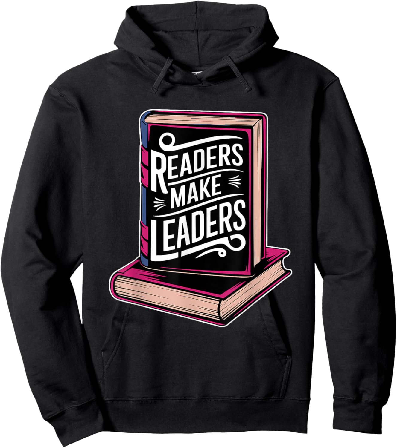 Readers Make Leaders for Book Lovers Hoodie - Hoodie | Black