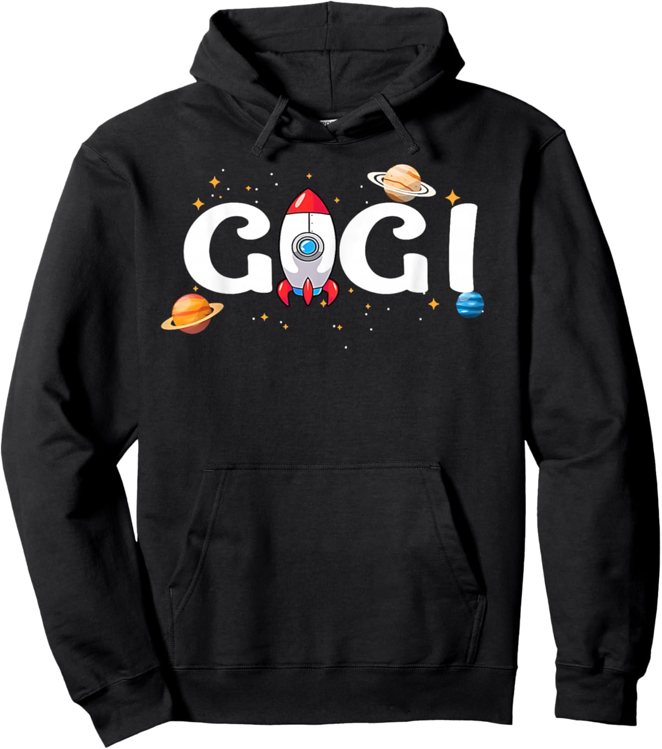 Gigi of The Birthday Boy Astronaut 1st Birthday Family Hoodie - Hoodie | Black