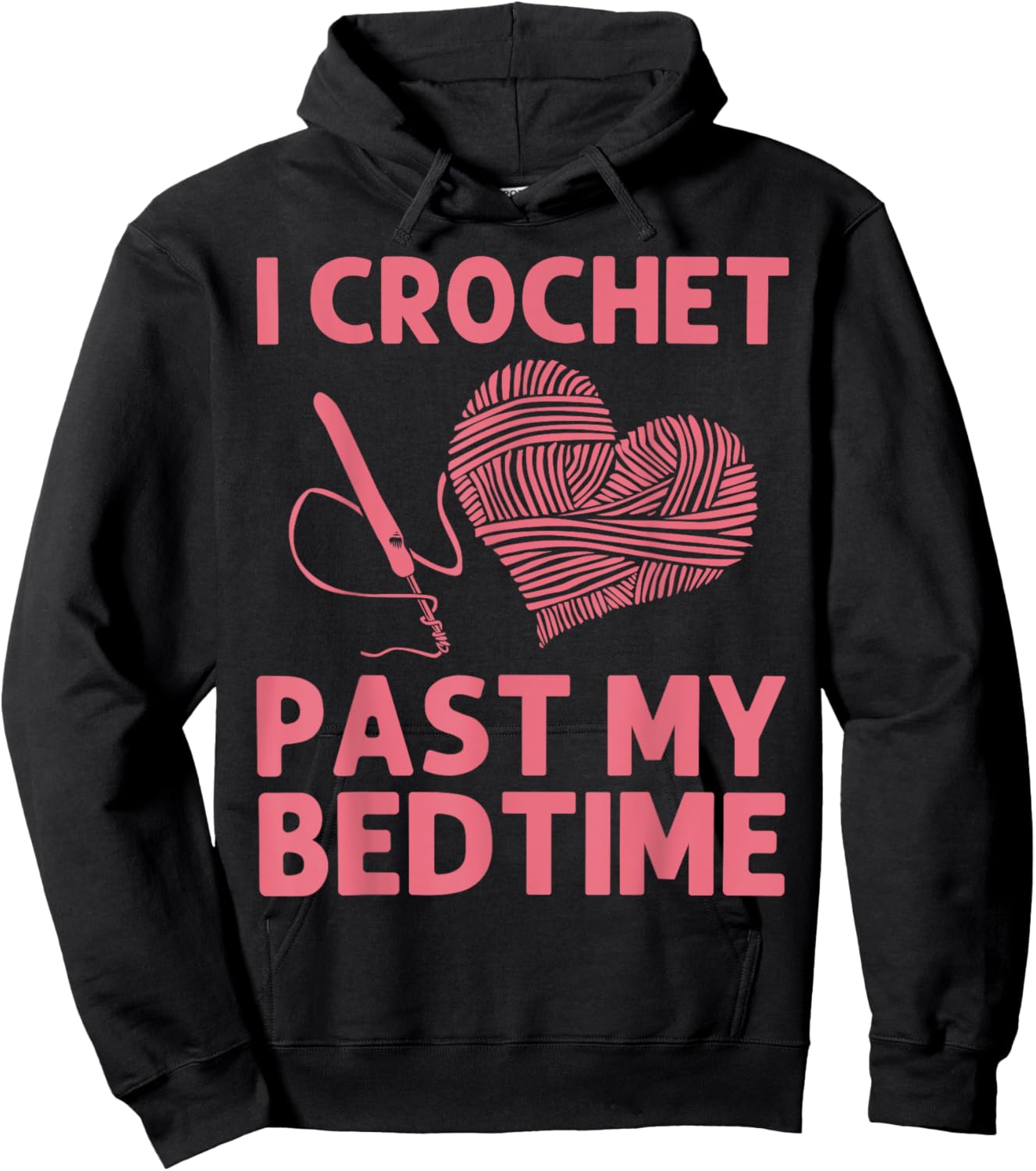 Cool Crochet Design Mom Crocheting Lover Crocheter Hoodie - Hoodie | Black